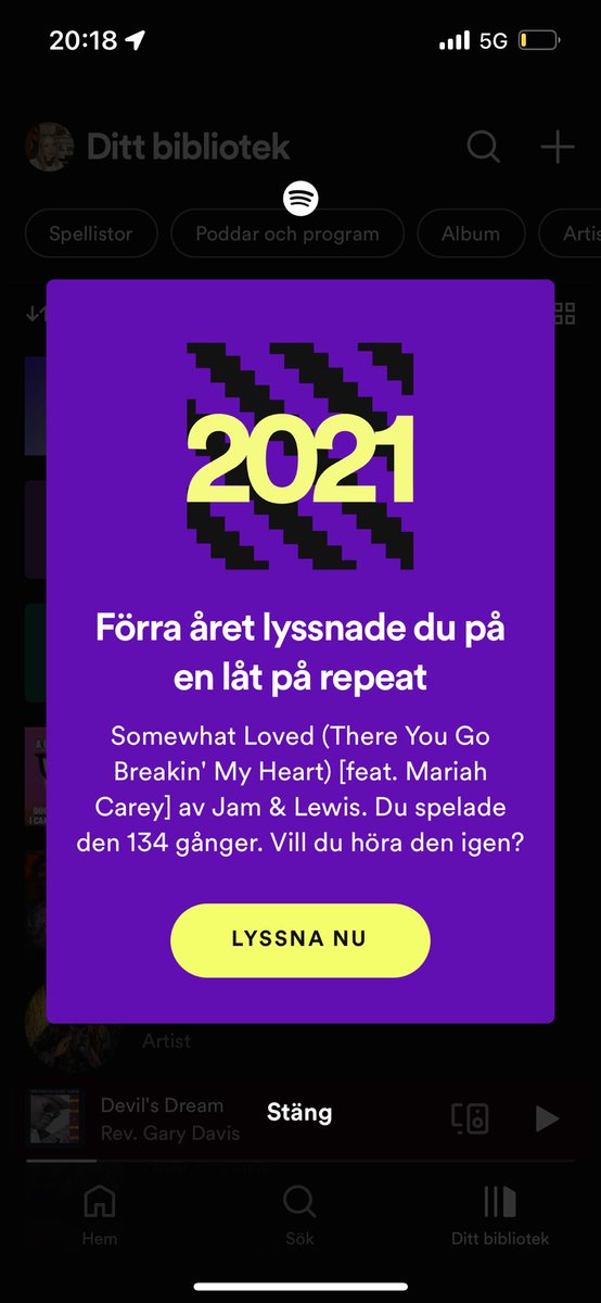 LambilySweden's tweet photo. It seems like #SomewhatLoved was my theme last year. Listened 134 times. 💜💖 @MariahCarey https://t.co/ljfSjsByFJ