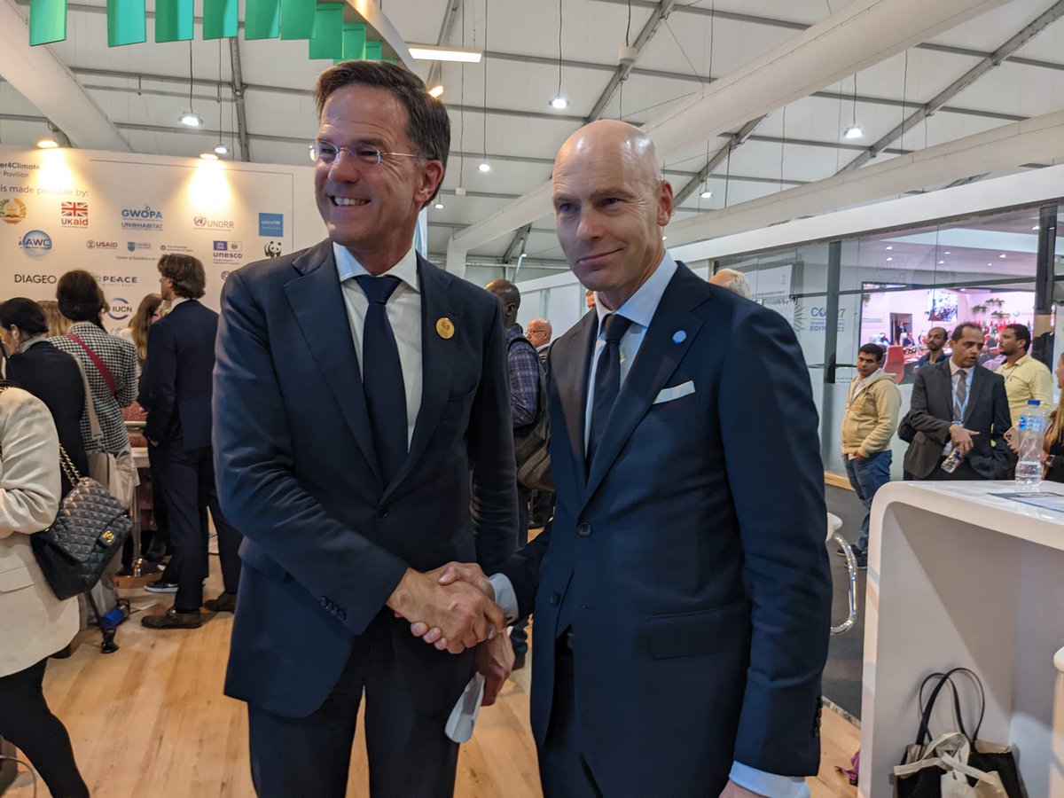 Prof_PatrickV's tweet photo. Thank you Prime Minister Mark Rutte @minpres for the Netherlands' support of €10 million for the AAAP Upstream Financing Facility. This support will further influence €1 billion in adaptation investments for Africa through the bold and innovative roadmap that AAAP delivers. https://t.co/F2tu1Bm6U1