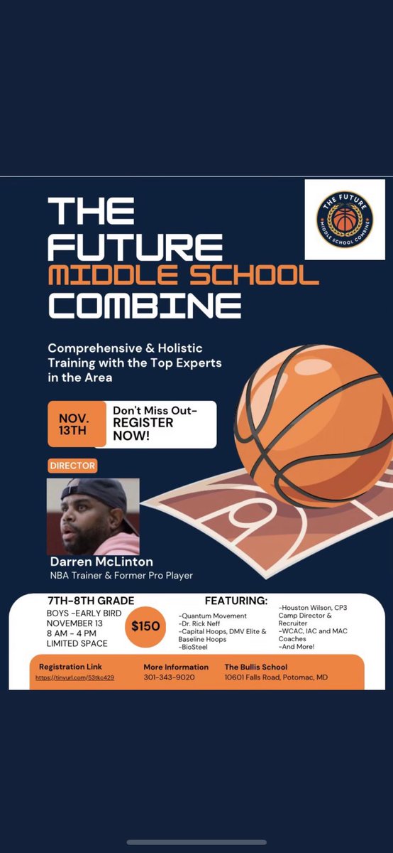 Ray Brewer (@raybrew4) on Twitter photo Registration will be closing Thursday! Gone be a great event, more than basketball! With my brother <a href="/DmacBball/">Darren McLinton</a> and some of the other top trainers in the DMV (Basketball, strength, mental) #DMV #TheFuture #MiddleSchool Registration will be closing Thursday! Gone be a great event, more than basketball! With my brother <a href="/DmacBball/">Darren McLinton</a> and some of the other top trainers in the DMV (Basketball, strength, mental) #DMV #TheFuture #MiddleSchool