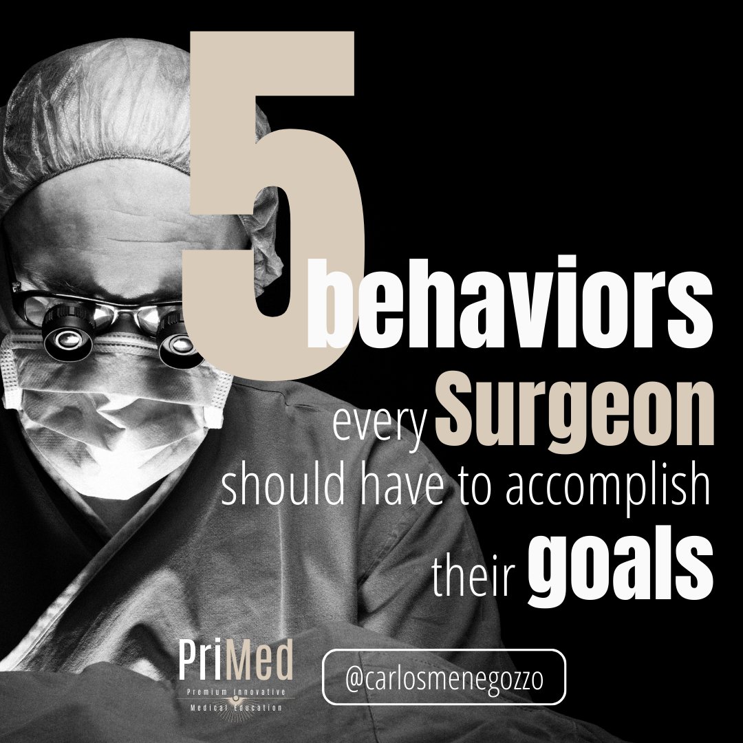 Surgery is one of those areas where Soft Skills are fundamentally related to success. Here are 5 behaviors that every surgeon should display during his/her practice @me4_so @Me4Trauma @Cirbosque