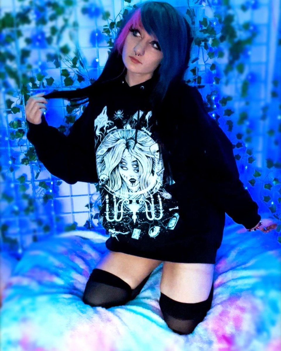 VampireFreaks's tweet photo. In love with this pic of @gravelygothickayla rocking our Fortune Teller Hoodie! ๐ฎโจ๐ป
#goth #gothic #gothfashion #alternativestyle #altfashion #gothstyle #vampirefreaks #spookyfit #spookyfashion #gothgoth #gothfit #scenekid #emofashion #fortuneteller #spookyhoodie #magic https://t.co/2sP7fhtQYf