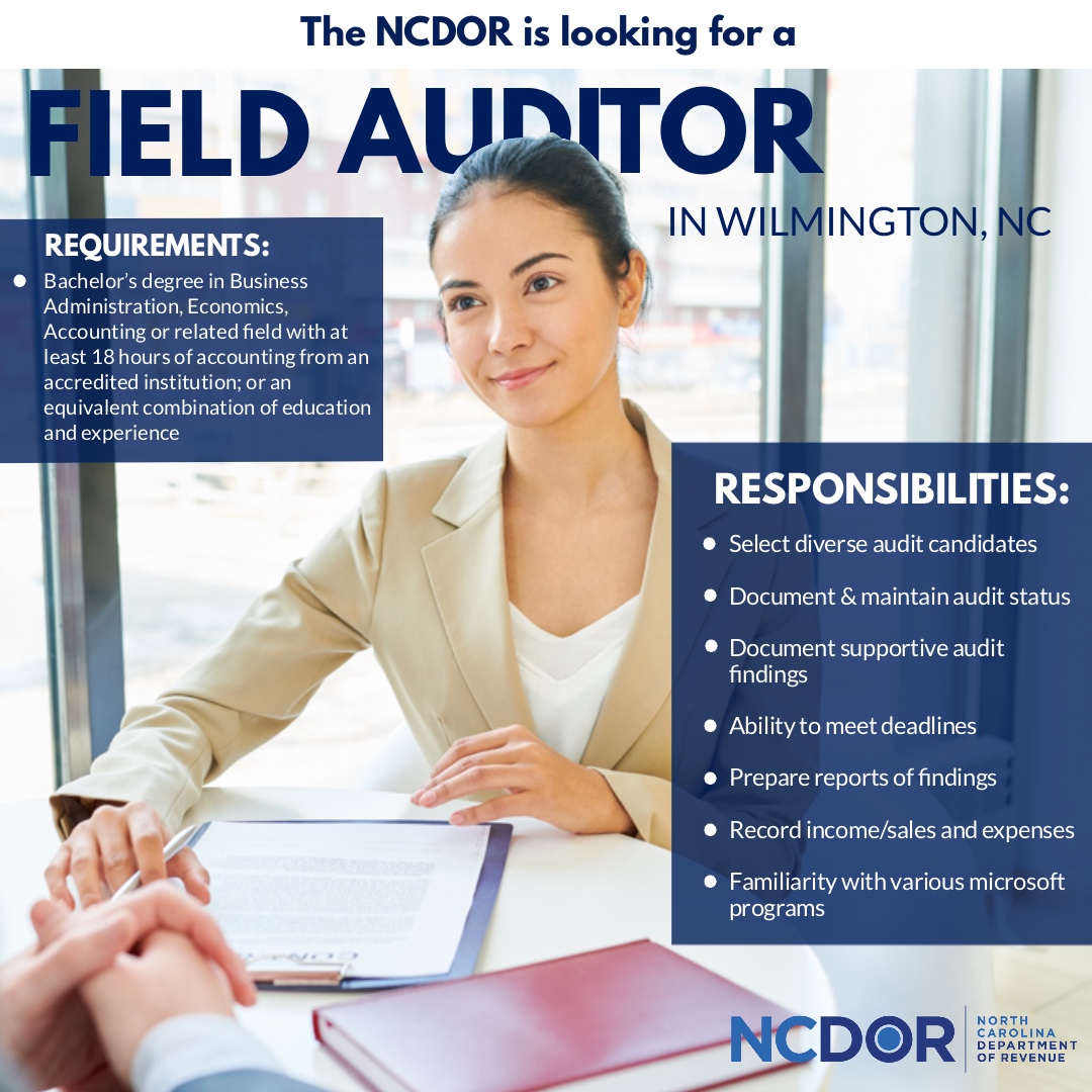 N.C. Dept of Revenue on Twitter "We are seeking talented people with