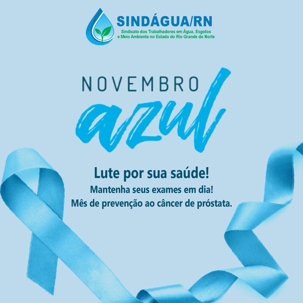 Sindaguarn's tweet photo. A principal dica é durante o Novembro Azul é: procure um especialista da saúde e mantenha seus exames em dia!

#novembroazul #sindáguarn https://t.co/TW7D4F7xdz