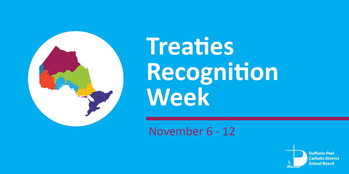 November 6-12 is #TreatiesRecognitionWeek. 

This week honours the importance of treaties and helps educators, students and Ontario residents understand the significance of treaty rights and treaty relationships.