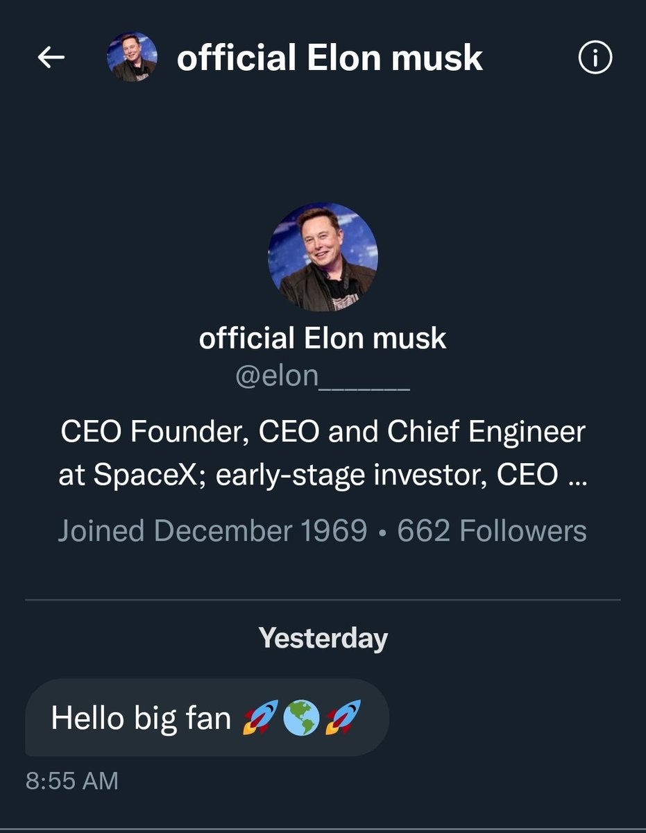 PodTherapyGuys's tweet photo. Wow, thanks for the DM @elonmusk, always great to meet a fan lol https://t.co/kY59FDy5Zb