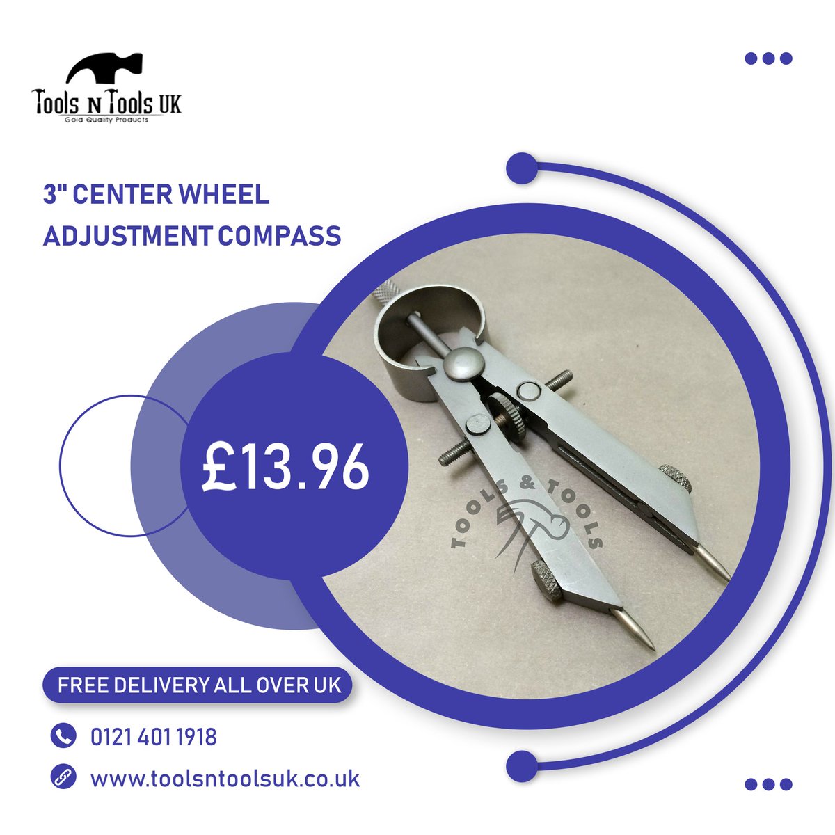 ToolsnToolsUK1's tweet image. 3&quot; center wheel adjustment compass.
FREE DELIVERY ALL OVER UK
#toolsuk #toolsntoolsuk #jewellerytools #compass #compasswheels #onlineshopping #buynow #shopnow #topquality #freedelivery #moneybackguarantee