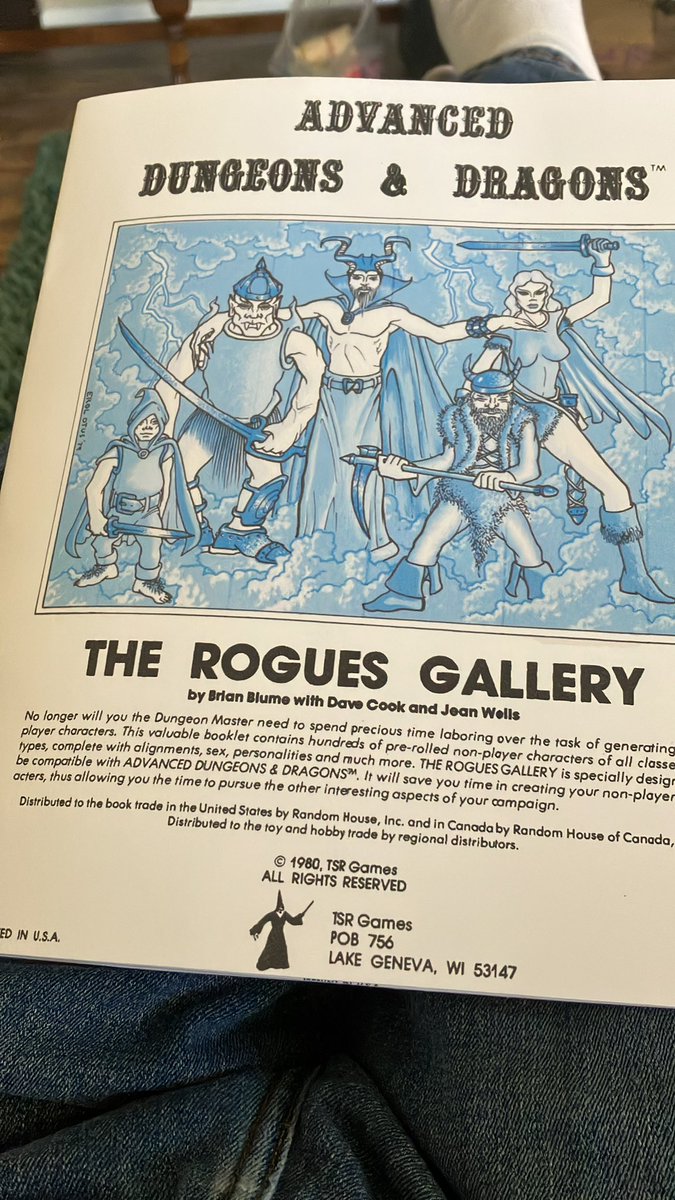 CalstaffTheGold's tweet photo. I love this book; Iβve used it for years as a source for henchmen, NPC opponents, and guidance on appropriate stats for various character classes. The stat blocks for iconic characters from Greyhawk and other campaigns is a bonus!
#1e #ADnD #CharacterStats https://t.co/yjtiYTchmc