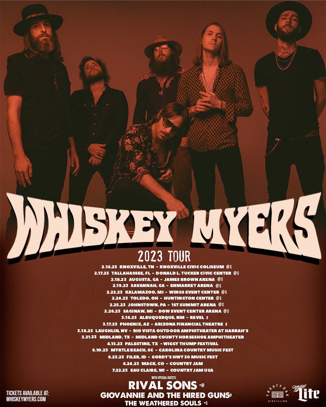Whiskey Myers on Twitter "We’re excited to announce the Whiskey Myers