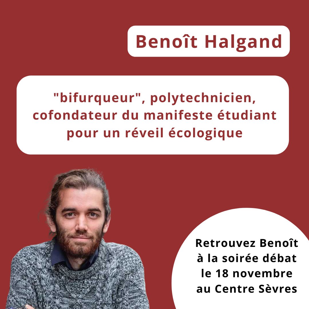 Ceras_dse's tweet photo. Venez débattre avec @BenoitHalgand et nos 3 autres invité·e·s vendredi 18 novembre à 19h30 au @Centre_Sevres !
#écologie #politique #engagement #bifurquer https://t.co/9IZx6phYpj
