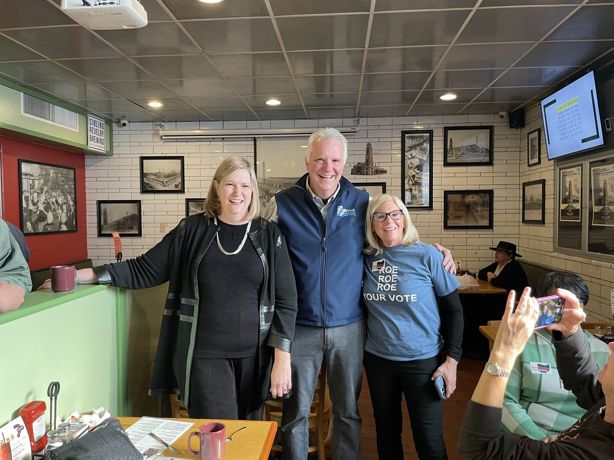chrisronayne's tweet photo. Good morning all @WestSideMarket Cafe. It was great to start the day with @nanwhaley & @CuyahogaDWC @ the crossroads of Cuyahoga County in the 110 year old West Side Market. Donโt forget to VOTE! And vote @nanwhaley @CherylForOhio @jeffcrossman & #TeamRonayne https://t.co/QjREfSbpaN