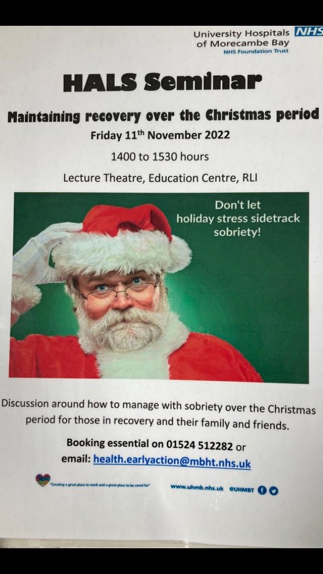 RLI HALS Team (@halsteamrli) on Twitter photo Still time to book, we have Al-Anon, The Well and a representative from AA booked to attend. Open to all, family members, friends as well as RLI staff. <a href="/drcazz/">Cazz Brock</a> <a href="/caron_graham/">Caron Graham</a> <a href="/2soprano/">Lynne Wyre RN 🌻🌻💙</a> <a href="/aaroncumminsNHS/">Aaron Cummins</a> @ingvar_arni <a href="/TheThewell2/">The Well Communities CIC</a> Still time to book, we have Al-Anon, The Well and a representative from AA booked to attend. Open to all, family members, friends as well as RLI staff. <a href="/drcazz/">Cazz Brock</a> <a href="/caron_graham/">Caron Graham</a> <a href="/2soprano/">Lynne Wyre RN 🌻🌻💙</a> <a href="/aaroncumminsNHS/">Aaron Cummins</a> @ingvar_arni <a href="/TheThewell2/">The Well Communities CIC</a>