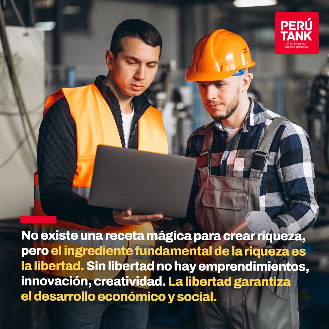Sin libertad no existen garantías para el desarrollo económico, social, político de un país. Trabajar para defender y fomentar la libertad es fundamental para garantizar el dinamismo económico de una sociedad. 

#PeruTank #MásRiqueza #MenosPobreza