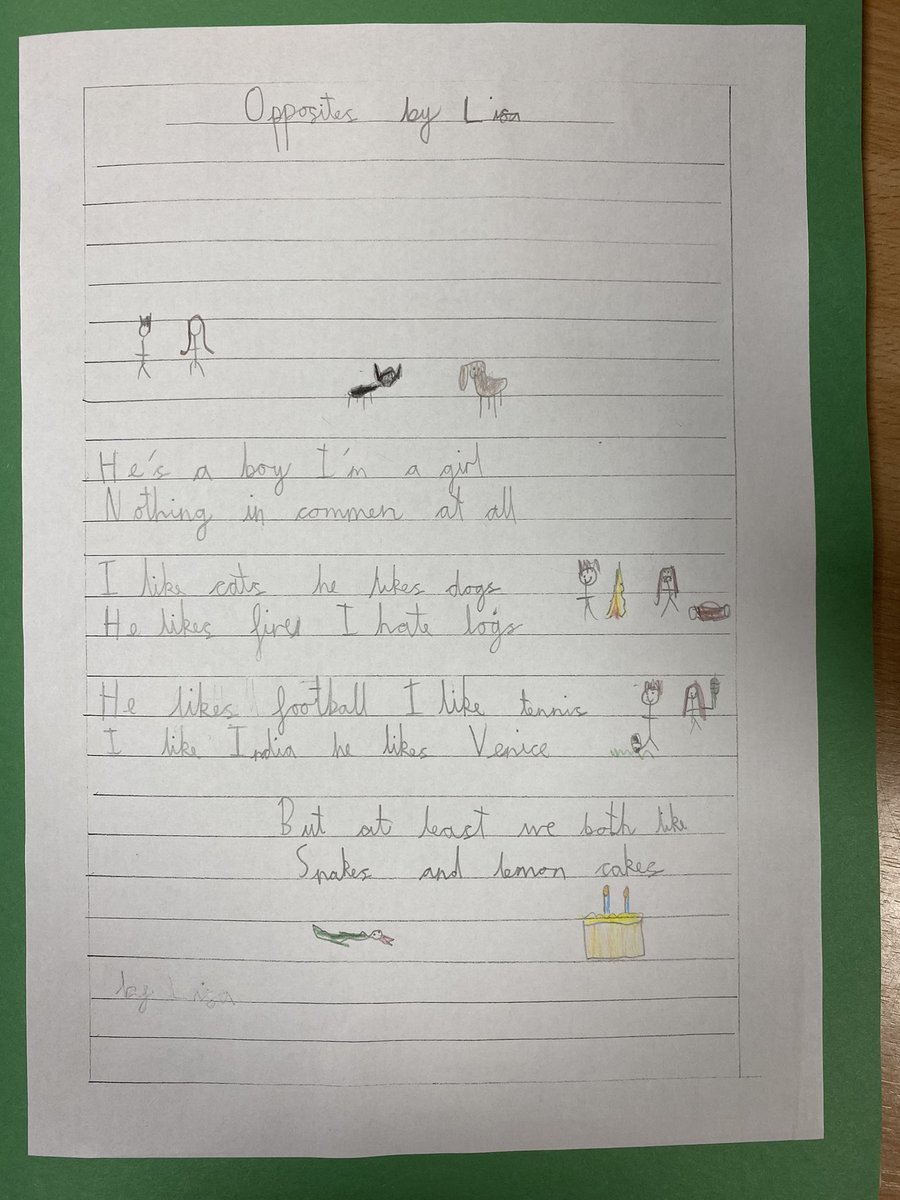 GCA_learning's tweet photo. Our Year 3 pupils have loved looking at @RooneyRachel’s A Kid in My Class collection. They have created their own anthology, isn’t it great @clpe1 #GCAenglish #GCApoetry #ACES_Creativity https://t.co/wlD8E2MmHh