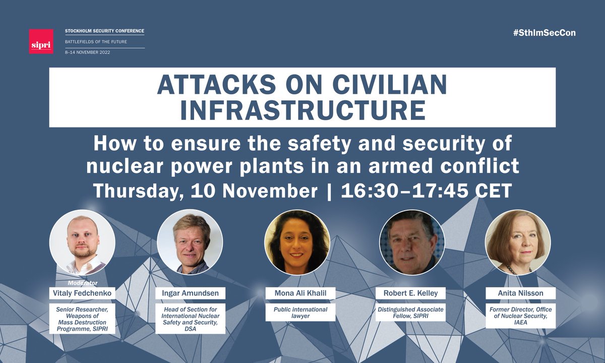 How can #nuclear safety and #security regime be strengthened against potential sustained, long-term and large-scale threats, including from state actors and in conflict conditions? Join this #SthlmSecCon session on 10 November for more. Register now ➡️bit.ly/3S79h7H