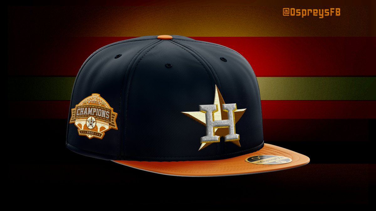 Here is a little metallic-accented threading and the team World Series logo to honor the 2x champions.  Congrats Houston!  Party it up tomorrow!

 #astros #houston