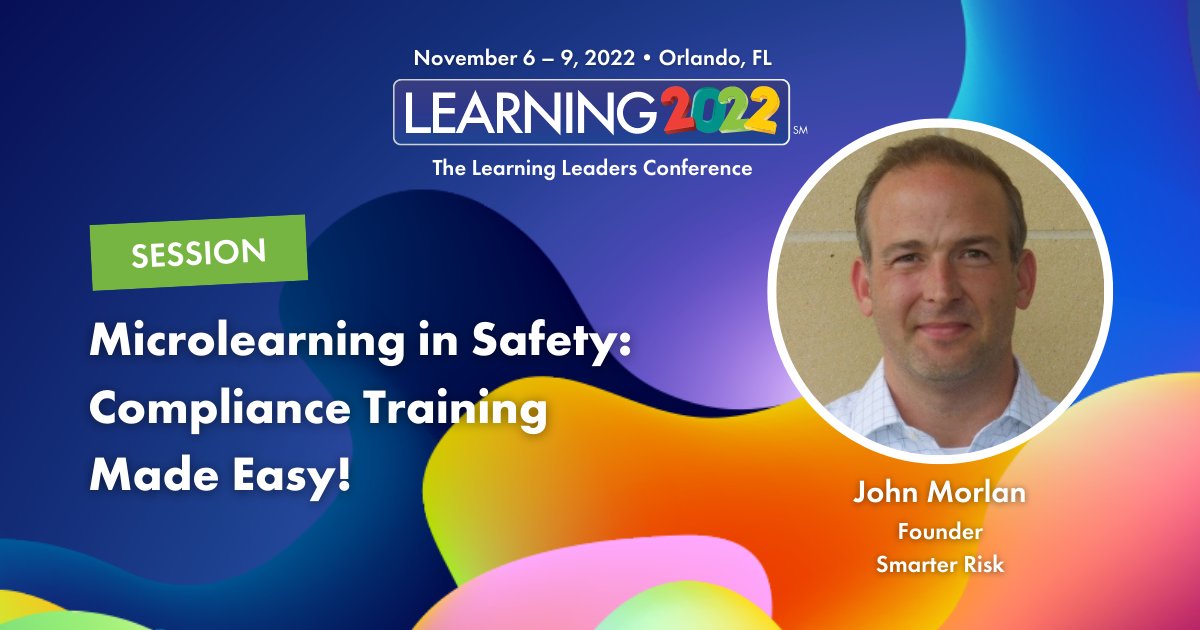 uddalova's tweet image. Are you attending #Learning22? Interested in #microlearning? → Make sure to join this webinar by John Morlan /1:45 PM ET, Nov. 8/