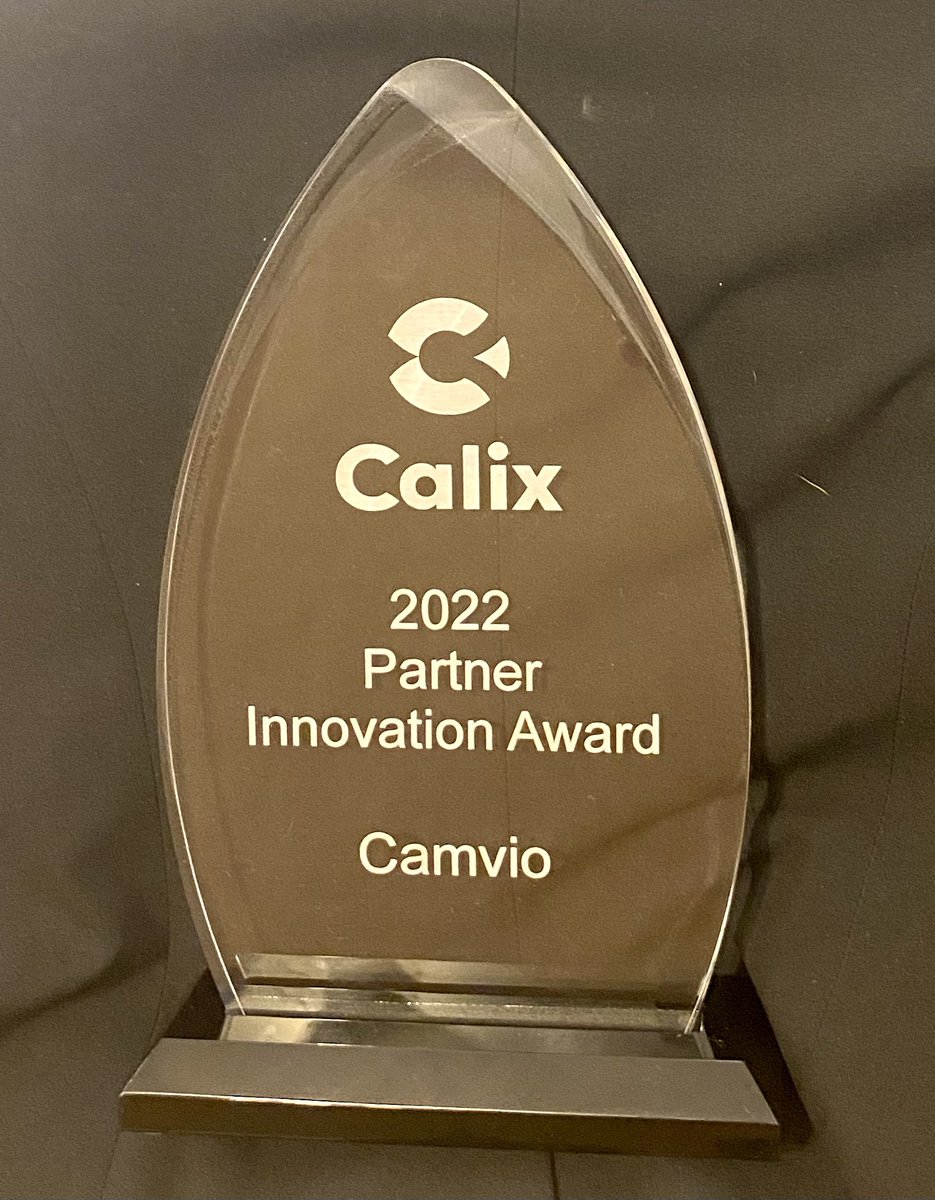 Look what we received this weekend! Thanks for the recognition <a href="/CalixHQ/">Calix</a> #Innovation #award #nextgeneration #api