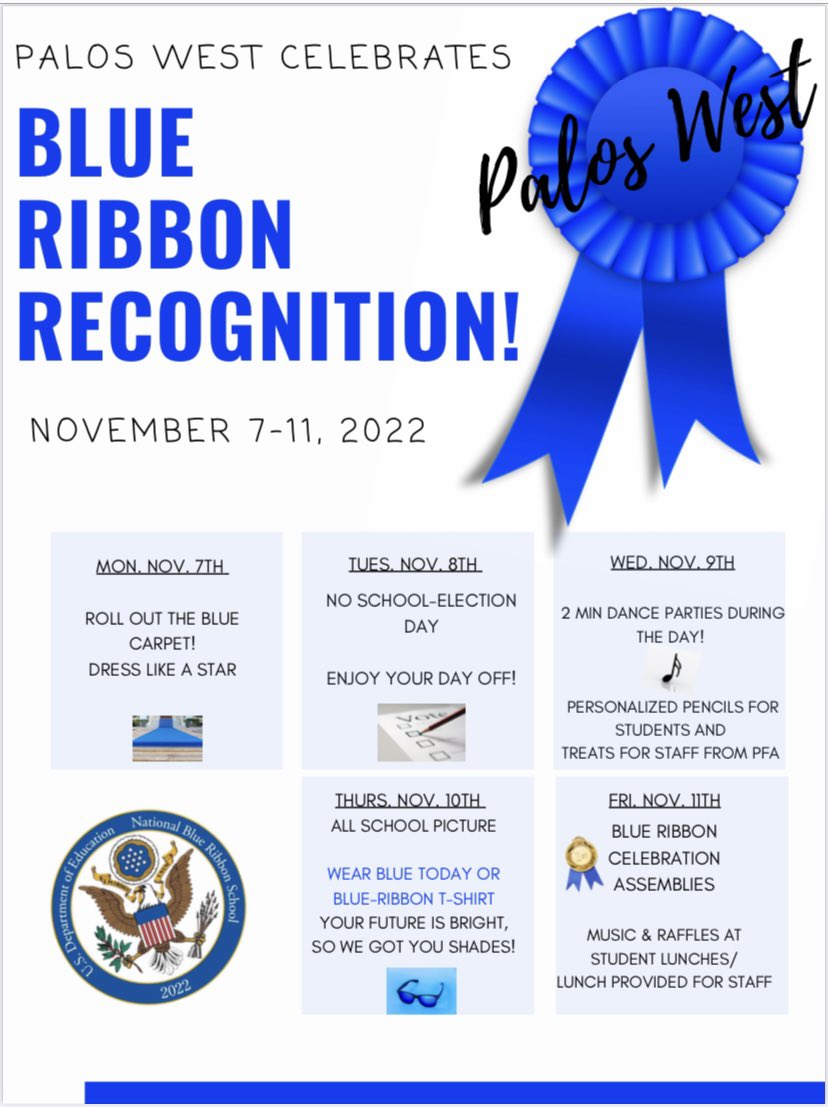 We rolled out the BLUE carpet today for students! It was a great way to start the day…music, kudos, and high fives to our champions🎵 walking in! Thank you to our 118 Foundation for the amazing balloon archway! We look forward to an award winning week!
