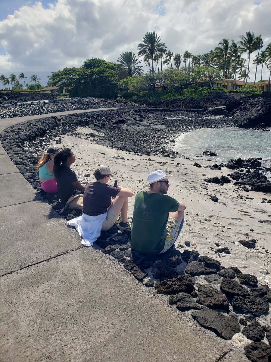 HavirdLab's tweet photo. Went to Hualalai and Waikoloa today for 🦐 and microbes 🦠. Students had to feed a spotted eagle ray first... https://t.co/WHHCpR9s7d