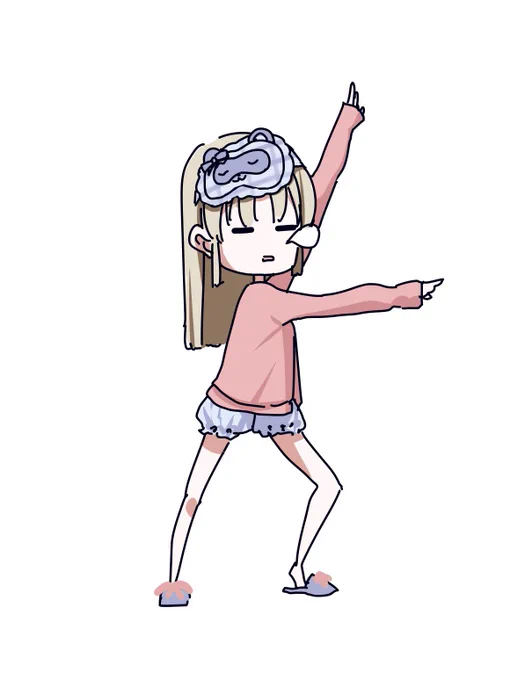 踊りながら寝てるクレアさん置いておきます 