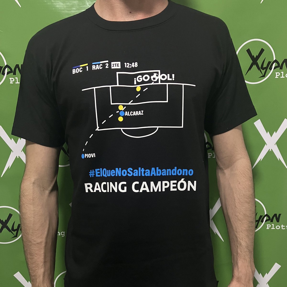 XyonPlotting's tweet photo. RACING CAMPEÓN 🏆
Y #ElQueNoSaltaAbandono 

Queremos saber dónde lo viste. Si tuviste la suerte de viajar y a quien abrazaste primero 💙

$2600 
Wx$4700

📍Suipacha 190 oficina 508
🕚 Dias hábiles de 11 a 17hs

#racingcampeon #elquenosaltaabandono #racingclub #aguanteracing https://t.co/eyi1So7YBQ