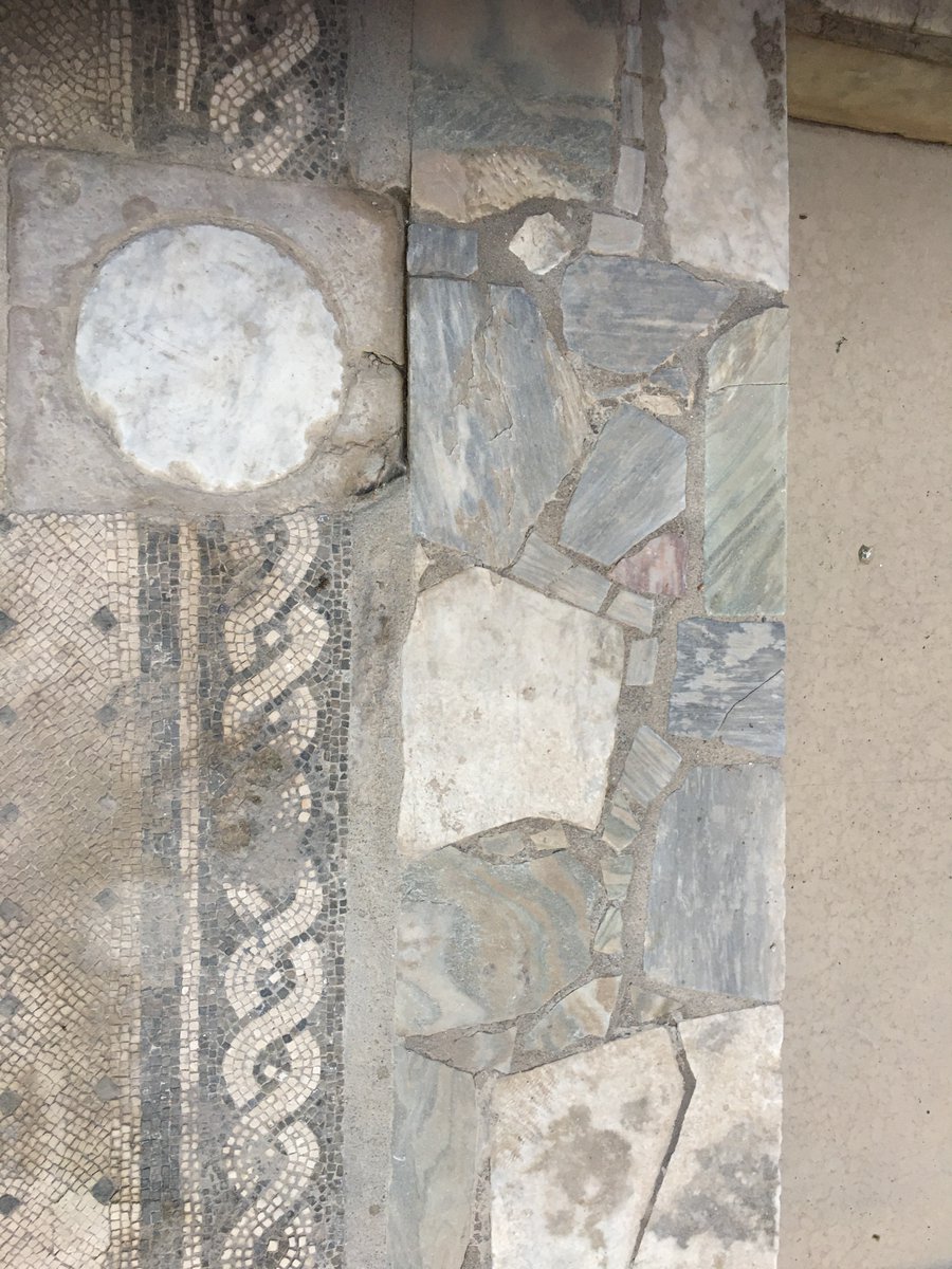 NicholasAherne's tweet photo. @romanmosaics I asked the same whilst visiting Pompeii this summer.  Impluvium, House of the Tragic Poet. Interestingly, the coloured marble is not present in some reconstruction drawings: https://t.co/TDsAtrQe5w https://t.co/bJiWpbme3M