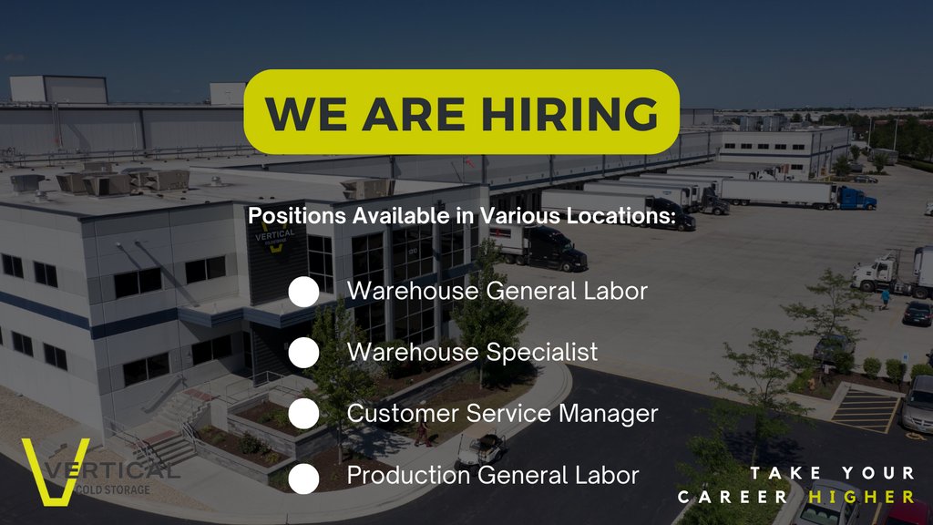 VerticalCold's tweet photo. The best in class cold storage experts will support you on your journey of developing a custom solution that is most effective for your product, your customers, and your brand.

We are currently hiring for various positions nationwide!

👉🏼 https://t.co/ZPRQClRNZW https://t.co/emMfyhqYww