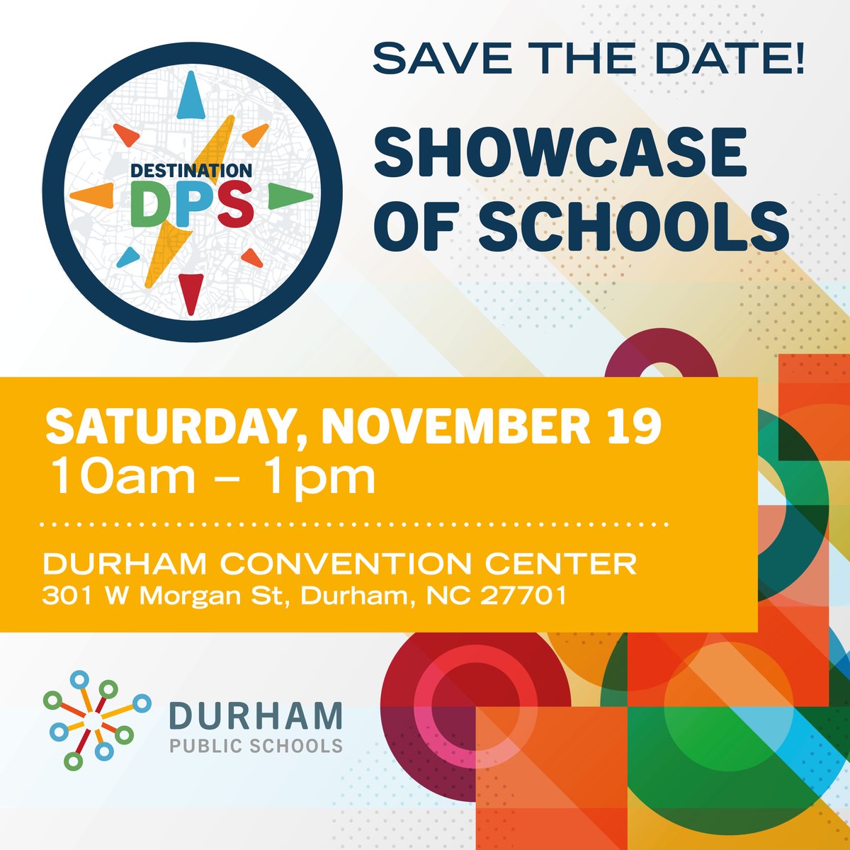 DurhamPublicSch's tweet image. The Showcase of Schools is your one-stop shop for learning about all things DPS. Talk with school leaders and other DPS staff about what makes Durham Public Schools the best choice for all Durham children to learn and grow. #WeAreDPS #DPSShowcase22