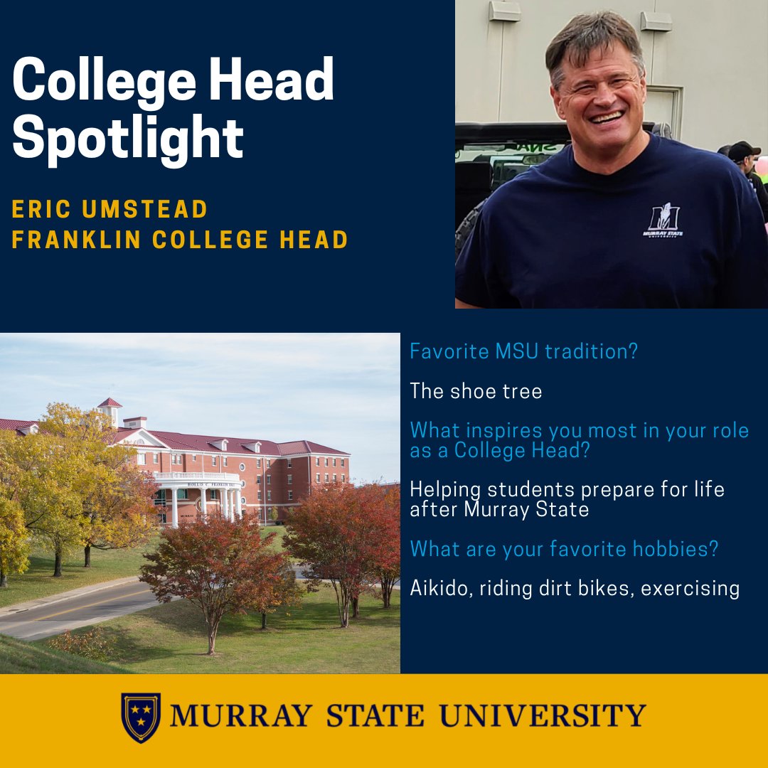 Meet your College Head: Eric Umstead! Dr. Umstead has been a College Head for ten years in multiple colleges! He is currently CH of HC Franklin and is always a fabulous presence in the building. If you see him around, ask how you can get involved with Franklin!