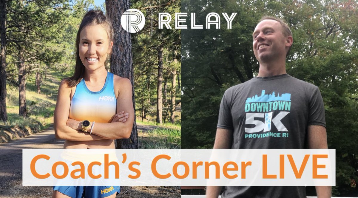 Relay (@relay_site) on Twitter photo Our monthly Coach's Corner is tonight at 8:30 pm est!
Join <a href="/stefanieflippin/">Stefanie Flippin</a> and <a href="/rambling_runner/">Matt Chittim</a> as they discuss post-marathon/ultra recovery and returning to running, along with Q&A. Last month we had so many great questions, so keep them coming!
patreon.com/posts/coachs-c… Our monthly Coach's Corner is tonight at 8:30 pm est!
Join <a href="/stefanieflippin/">Stefanie Flippin</a> and <a href="/rambling_runner/">Matt Chittim</a> as they discuss post-marathon/ultra recovery and returning to running, along with Q&A. Last month we had so many great questions, so keep them coming!
patreon.com/posts/coachs-c…