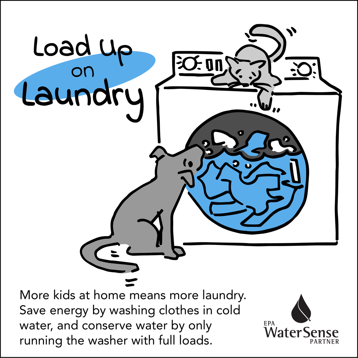 SouthTahoePUD's tweet photo. Running a full load of laundry saves water. Upgrading your washer to an EnergyStar rated one saves an estimated 1,800 gallons of water/year. STPUD's offers a Clothes Washer Rebate that can save you money and water.
Learn more, https://t.co/YFNHJdOJQm
#WaterSensePartner #EPA https://t.co/DThy0oFBSi