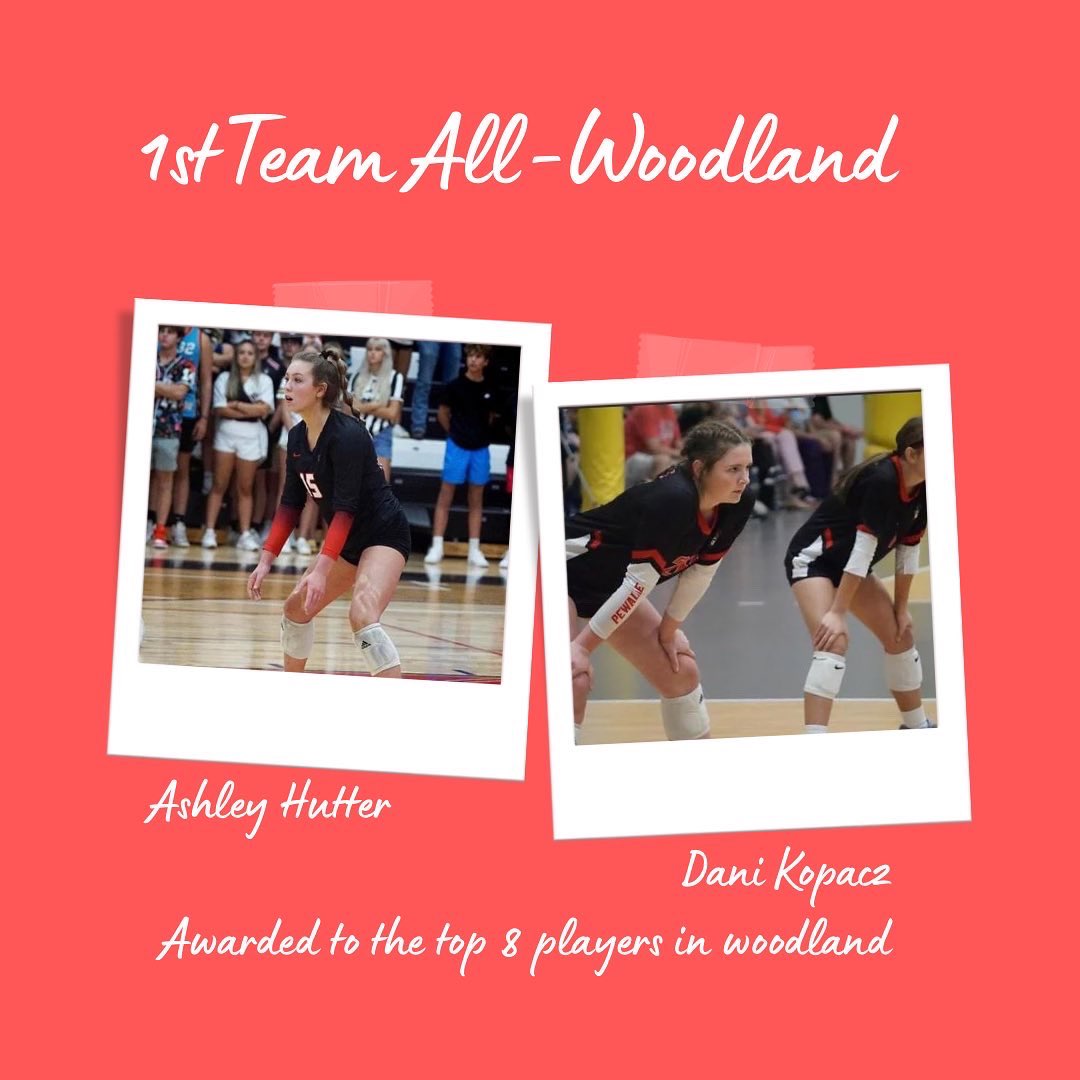 Congratulations to the 5 individuals who were selected Woodland All-Conference this season!! 🏴‍☠️🏐💪 Way to go girls!!