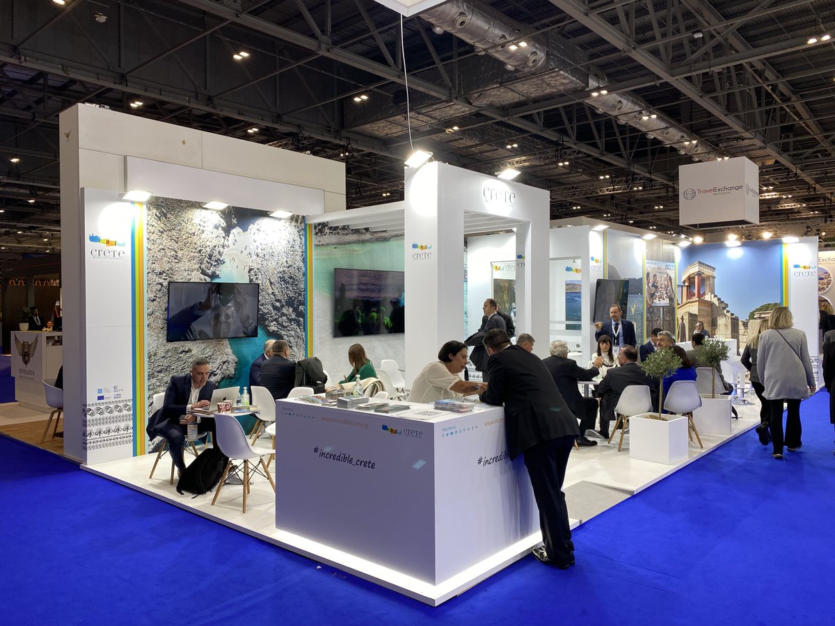 sandman_gr's tweet photo. Region of Crete at World Trave Market 2022, designed and made by Tetragon S.A. #incrediblecrete #WTMLDN #wtm2023 https://t.co/poE2uH6vVo