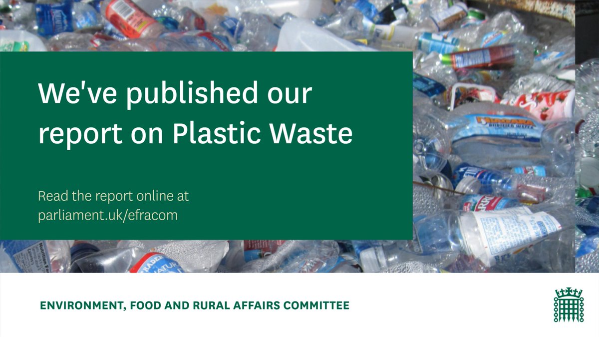 Our Chair, Sir Robert Goodwill MP, has been discussing @CommonsEFRA's new Plastic Waste report with @MattChorley @TimesRadio including our recommendation to ban UK plastic waste exports🚮 Listen from 8 mins 16 secs thetimes.co.uk/radio/show/202… Read our report committees.parliament.uk/publications/3…