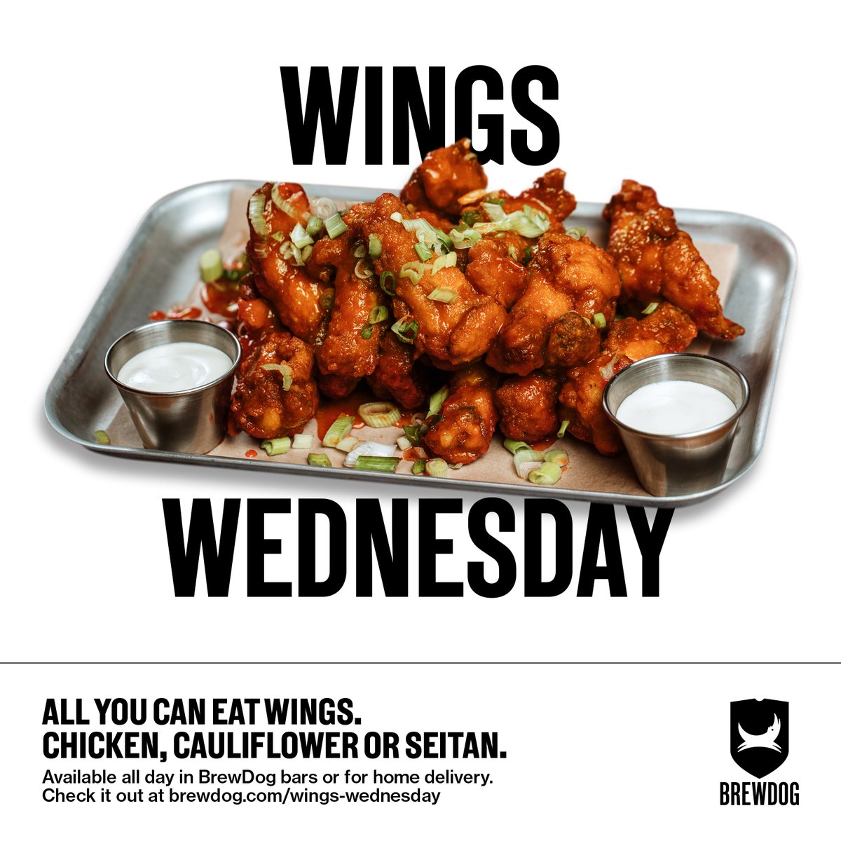 It's still not too late to book for this week's Wings Wednesday! 🍗

At just £12 per head, you'll have two hours to eat as many trays of wings as your heart desires!

#wings #wingswednesday #brewdog #brewdogbath #bath