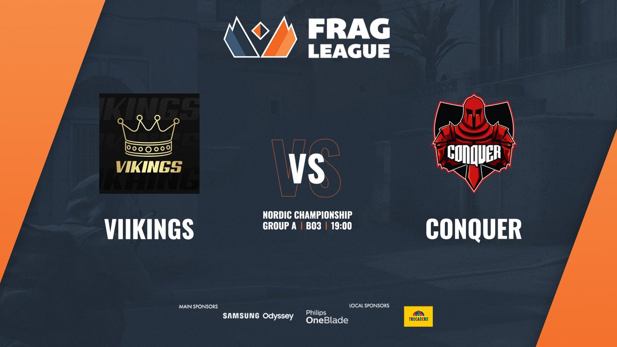 It's time to decide who secures the #1 spot in Group A!

🇳🇴 <a href="/vikings_sport/">Vikings Esport</a> 🆚 🇫🇮 <a href="/ConquerGamingFI/">Conquer Gaming</a> 
🕖 Tonight at 19:00 CET
🗣️ <a href="/donodtv/">Cristofer Choucoutou</a> <a href="/strommiz/">Johan Strömblad</a> 
📺 twitch.tv/fragleague

#Fragleague