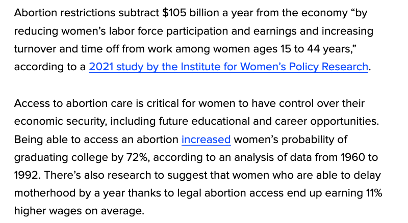 AlannaVagianos's tweet image. Abortion 🤝 Economy

Can't talk about one without the other: Abortion restrictions subtract $105 billion a year from the economy. huffpost.com/entry/economy-…