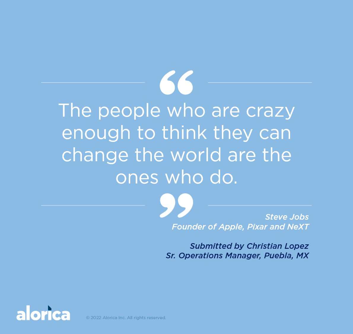 Today’s #QuickQuoteMonday!