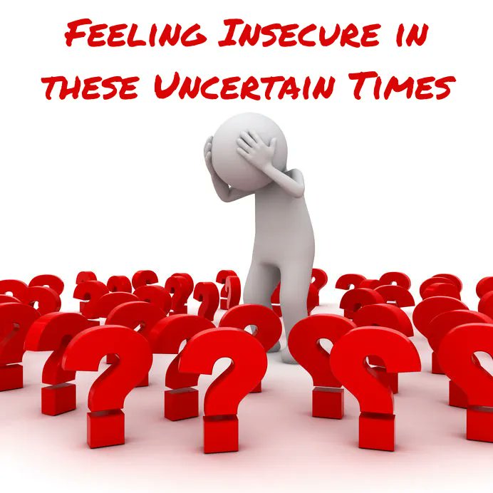 We are living in crazy times. Check out my post on how to deal with the insecurity in my post --- 
Are You Feeling Insecure in these Uncertain Times? - Career Pivot buff.ly/2DDb6IS #boomerjobtips