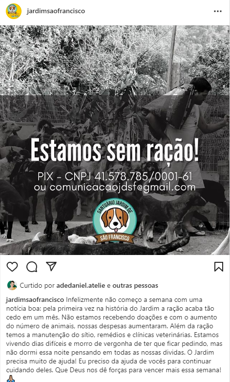 caogonhal's tweet photo. Hoje viemos pedir ajuda pra um parceiro nosso da Proteção, o Sílvio. Ele tem um santuário e vem passando por dificuldades financeiras pra cuidar dos cães, gatos, aves, cavalos e bois que estão sob seus cuidados. Se puder, faça uma doação ou ajude com RT. https://t.co/PrRGvr6K1V