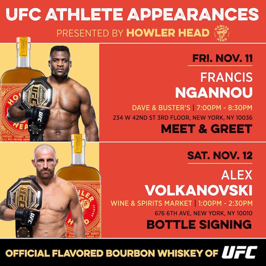 HowlerHead's tweet image. It's beginning to feel like 𝑭𝑰𝑮𝑯𝑻 𝑾𝑬𝑬𝑲 in New York🗽

Which #UFC281 signing are you most excited for?