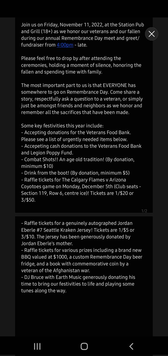 Legalsmurf11's tweet photo. Hey #yyc, if you're looking for a way to support your veterans, please join us at The Station Pub + Grill on Friday, November 11, 2022 for the annual fundraiser. Please join us in Remeberance and raise a glass to our veterans. #LestWeForget https://t.co/I6WKlWu9zH