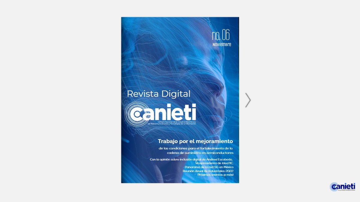 La nueva edición de la revista digital CANIETI ¡Ya está disponible!
Te invitamos a descubrir lo que tenemos para ti 👇

Link: flipsnack.com/6AD7AEFF8D6/re…