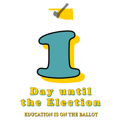 okea's tweet photo. Tomorrow is the Day! #VoteOklaEd #savepublicschools #oklaed #GOTV

https://t.co/qxQqEZaAdx https://t.co/Yte0nK7a7l