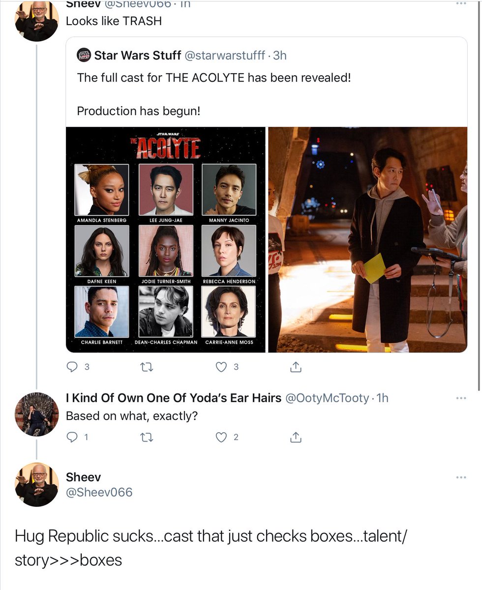 sheevsshittakes's tweet image. Please save this Tweet and have it ready for the next time he tries claiming that Rian Johnson is racist