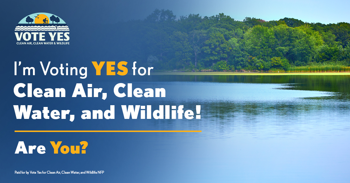 Tomorrow is Election Day, Cook County! Vote YES to protect our local environment for generations to come.