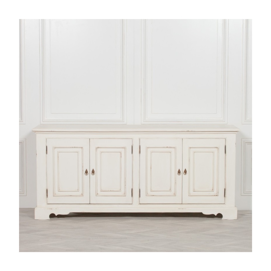 Painted sideboard, distressed aged white brush classical
Dimensions    
H90.5 x W200 x D45 cm
Buy now👉🏻 <a href="/ExclusiveFurni2/">Exclusive Furniture</a>