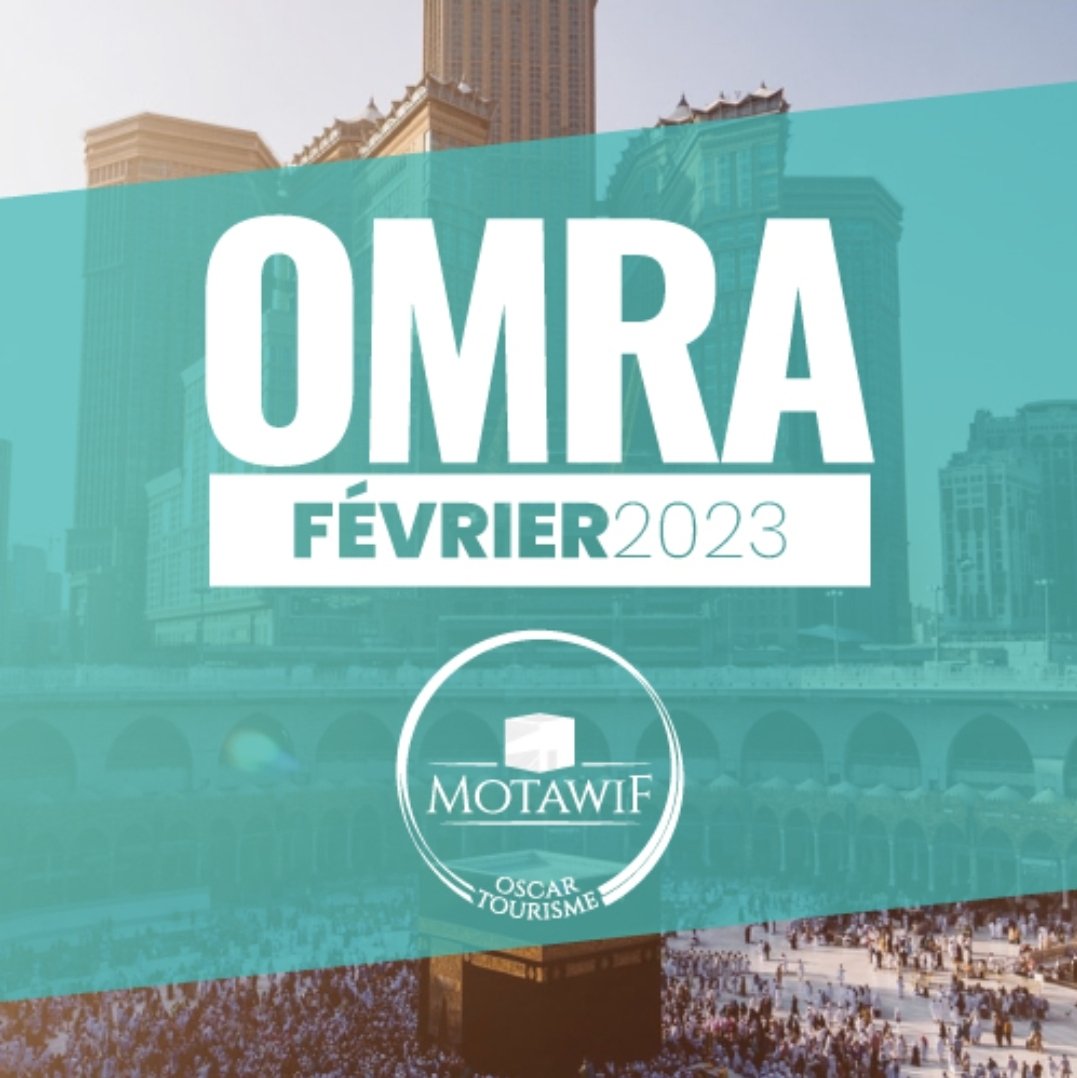 oscarmotawif's tweet photo. 🕋#OMRA VACANCES DE FEVRIER 2023

↪Du 22/23 Février au 04/05 Mars 2023
↪ Vols avec la Turkish Airlines 
↪ 4 nuits à Medine au Dar El Iman Intercontinental 5*
↪ 6 nuits a Makkah au Hilton Suites ou au Conrad 
↪ Visites guidées des lieux historiques 
👉 A partir de 1799 € https://t.co/5bBdEcbDz3