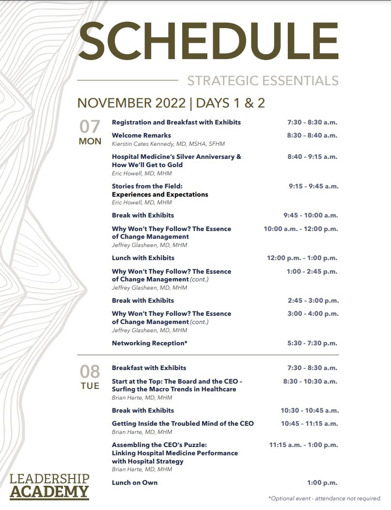 Society of Hospital Medicine on Twitter "Stay up to date with the full