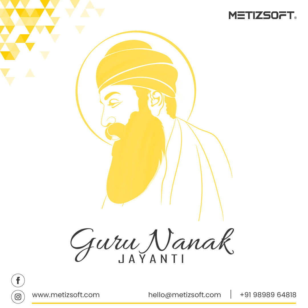 Metizsoft's tweet photo. May Guru Nanak Dev Ji inspire you to achieve all your goals and bestow you with eternal joy and happiness.
Metizsoft Family wishes you a very Happy Gurpurab!
#gurunanakjayanti #gurunanak #gurunanakdevji #gurupurab #GuruNanakJayanti2022 #HappyGurunanakJayanti #Metizsoft https://t.co/y2bcN9NWI2